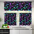 thumbnail image 5 of Halloween Bat Kitchen Curtains and Valances 3 Piece Set,Valance Curtains for Kitchen Windows Halloween Kitchen Curtains Tiers and Valances for Cafe Living Room Window Decoration, 5 of 5