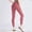 Pink, variant on Amzcrzy Leggings for Women Fashion Stretchy Butt Lift Yoga Pants Casual Solid Color Workout Gym High Waisted Leggings Black L