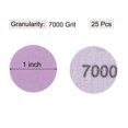 thumbnail image 2 of Unique Bargains 25 Pack 1-Inch Purple Sanding Discs 7000 Grits Hook & Loop Professional Aluminum Oxide Sandpaper Mini Size, 2 of 5