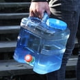 thumbnail image 4 of 15L Camping Water Storage Jug Water Carrier Water Tank Water Bottle Carrier with Faucet Water Container for BBQ Driving Drinking RV, 4 of 8