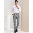 thumbnail image 3 of INSPIRE CHIC Pantalon pour Homme Imprimé Serpent Coupe Régulière devant Plat Taille Élastique Pantalon 36 Imprimé Zèbre, 3 of 6