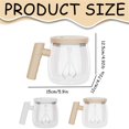 thumbnail image 3 of WHEANG Pot Mug | Clear Glass Mug In Coffees Pot Shape | Rechargeable CoffeePot Mugs With A Type Travel Lid For Teas Hot, 3 of 9