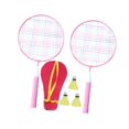 thumbnail image 4 of Siruishop Children Badminton Tennis Set Kids Tennis Rackets with 3Pcs Shuttlecock Balls Pink, 4 of 8