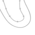 thumbnail image 2 of Collier Superposé avec Perle de Gare et Chaîne Torsadée, 2 of 3