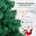thumbnail image 3 of Patiojoy Arbre de Noël Artificiel en PVC Vert de 7 Pi Support Intérieur Extérieur, 3 of 10