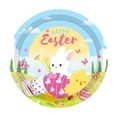 thumbnail image 1 of Easter Paper Plates Easter Waterproof and Oil Draining Disposable Painted Cardboard, Thickened and Sturdy Plant Pulp, Disposable Cardboard for Holiday Decoration, 1 of 6