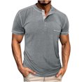 thumbnail image 1 of Wancir Chemises pour Hommes Liquidation Vente Mode Homme Chandail Décontracté Uni Manches Longues Col Rond Blouses, 1 of 5