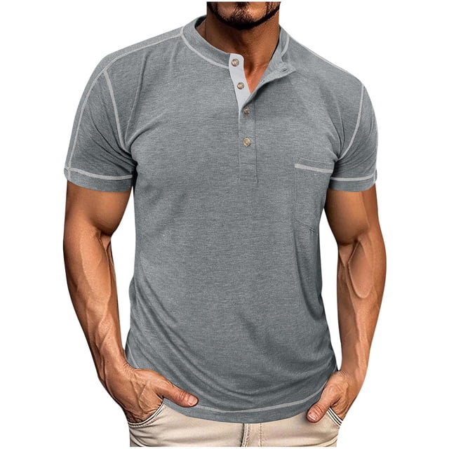 Wancir Chemises pour Hommes Liquidation Vente Mode Homme Chandail Décontracté Uni Manches Longues Col Rond Blouses