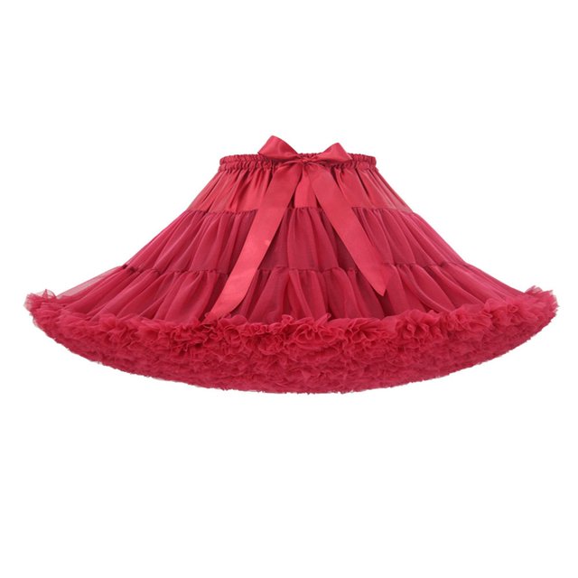 MesaSe Womens Multi-Layered Solid Pleated Tulle Tutu Puffy Party Club Cosplay Mini Skirt
