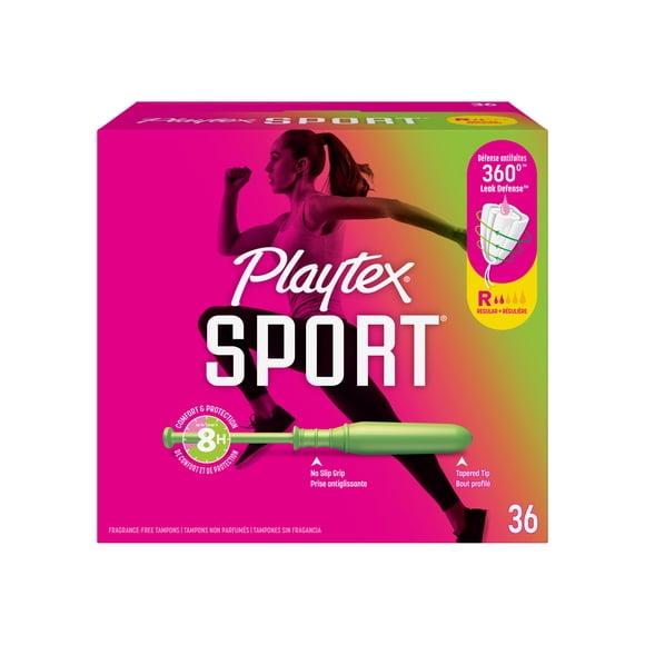 Playtex Sport Unscented Athletic Tampons Regular