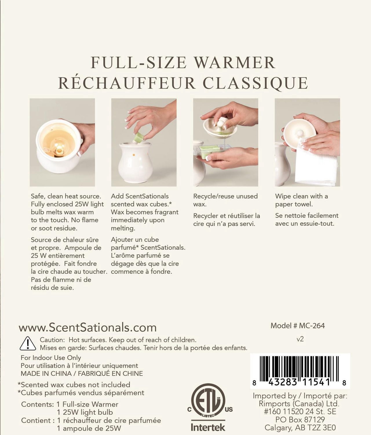 Réchauffeur classique ScentSationals - Little Things