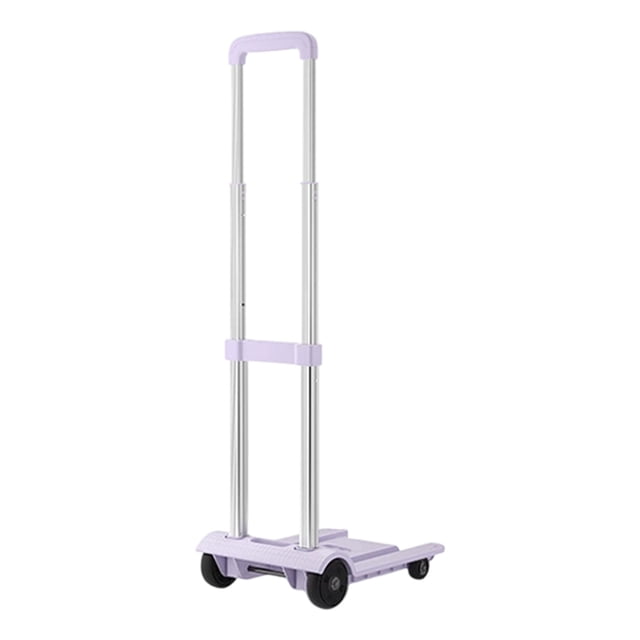 Hxlamzoo Portable Folding 4-Wheel Trolley Cart - Shock Absorption & High-Strength Material for Travel, Outdoor & Airport Use - Lightweight, Durable with Multi-Color Options