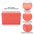 thumbnail image 4 of 1 Pc Index Card Box - Index Card Holder Notecard Box Recipe Card Box Plastic Storage Organizer for Filling Index Cards, Note cards, Flashcards, Recipes and Addresses, 4 of 8