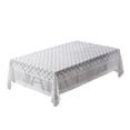 thumbnail image 3 of Btomtd Nappes avec Franges Housse Décorative pour Canapé 55x55 Pouces Nappe Lavable Carrée pour Mariage Fête Lavable en Machine, Blanc, 3 of 6