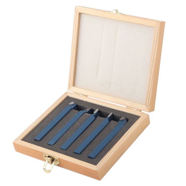Outil de Tour, Outil de Grooving Professionnel Résistant à l'Usure, Pièces d'Outils de Machine Haute Dureté pour Tours Semi-Automatiques 5 Pcs Tours Automatiques 8x8mm, 10x10mm, 12x12mm, 16x16mm