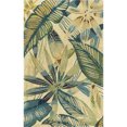 thumbnail image 2 of HomeRoots 353015 2 ft. 6 in. x 10 ft. Runner Wool Ivory & Teal Area Rug, 2 of 2