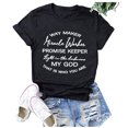 thumbnail image 1 of B91xZ T-Shirts Basiques pour Femmes Hauts en Coton Col Rond T-Shirt à Manches Courtes, Noir S, 1 of 5