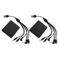 thumbnail image 4 of Hemoton Bloc-Piles d'Urgence 2 Pcs pour Coffre-Fort avec Prise Multiple, Alimentation CC de Secours pour Verrous Électroniques, 4 of 9