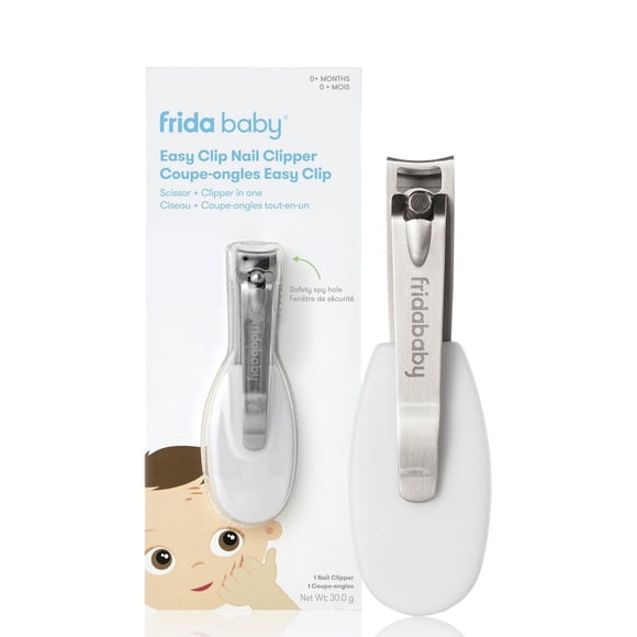 Frida Baby - NailFrida Ciseaux + Coupe-ongles en un seul The Snipperclipper Solo le coupe-ongles pour bébé avec judas de sécurité pour les nouveau-nés et plus