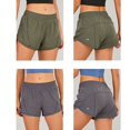 thumbnail image 2 of Short de Running pour Femmes avec Poches Zippées Short de Sport à Taille Haute Short de Tennis Short de Course, 2 of 5