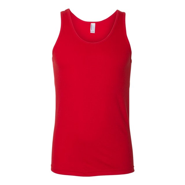 American Apparel Débardeur en Jersey Fin, TP, Rouge