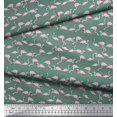 thumbnail image 3 of Soimoi Rayon Fabric Flamingo Bird Print Fabric by Yard 56 Inch Wide, 3 of 3