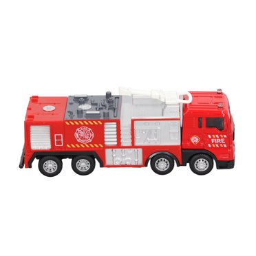 1:55 Scale Metal Fire Trucks Toys,  Metal Model Toys Resources Emergency Vehicle,  Children Simulated Alloy Fire Engine Vehicle Playings  for Kids Birthday Party Favors