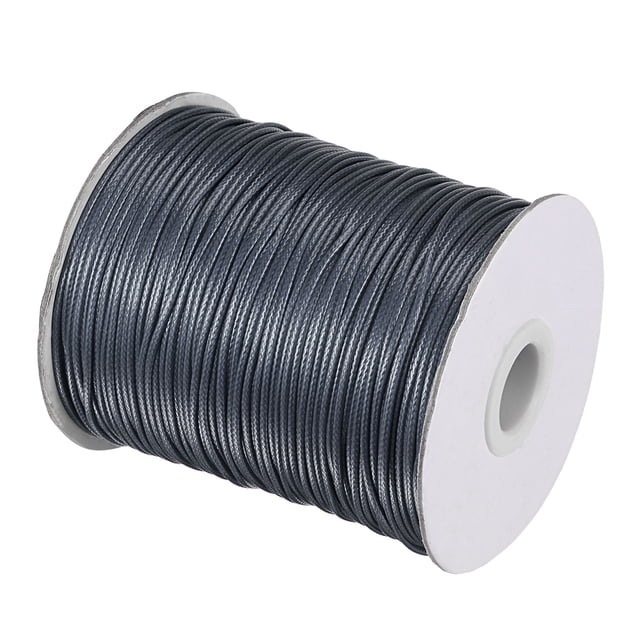 Unique Bargains Beading Thread Bracelet Weave Bead Craft Cord 1.2mm 158M/Roll (172-Yards) Decorative String, Deep Grey