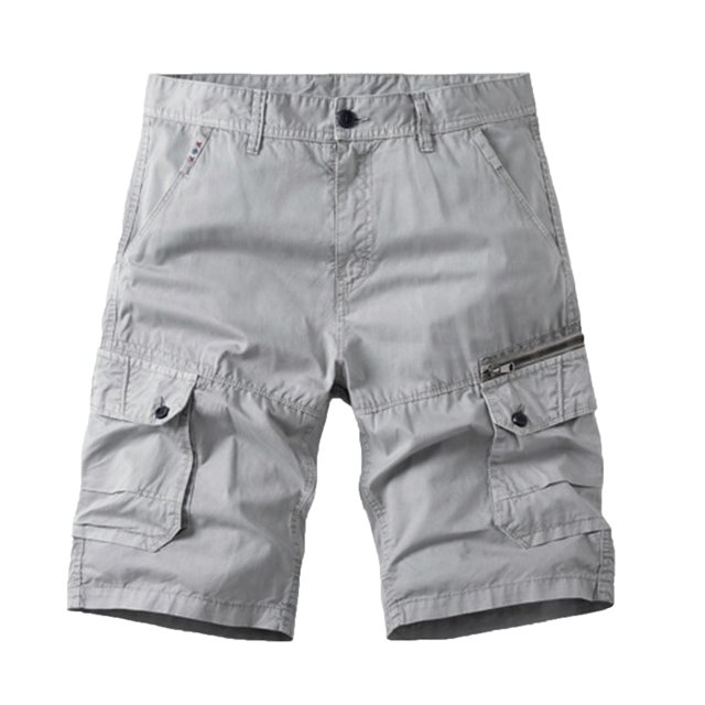 Men's Workout Cargo Shorts Lightweight Hiking Flat Front Shorts Tactical Work Shorts with Multi Pockets