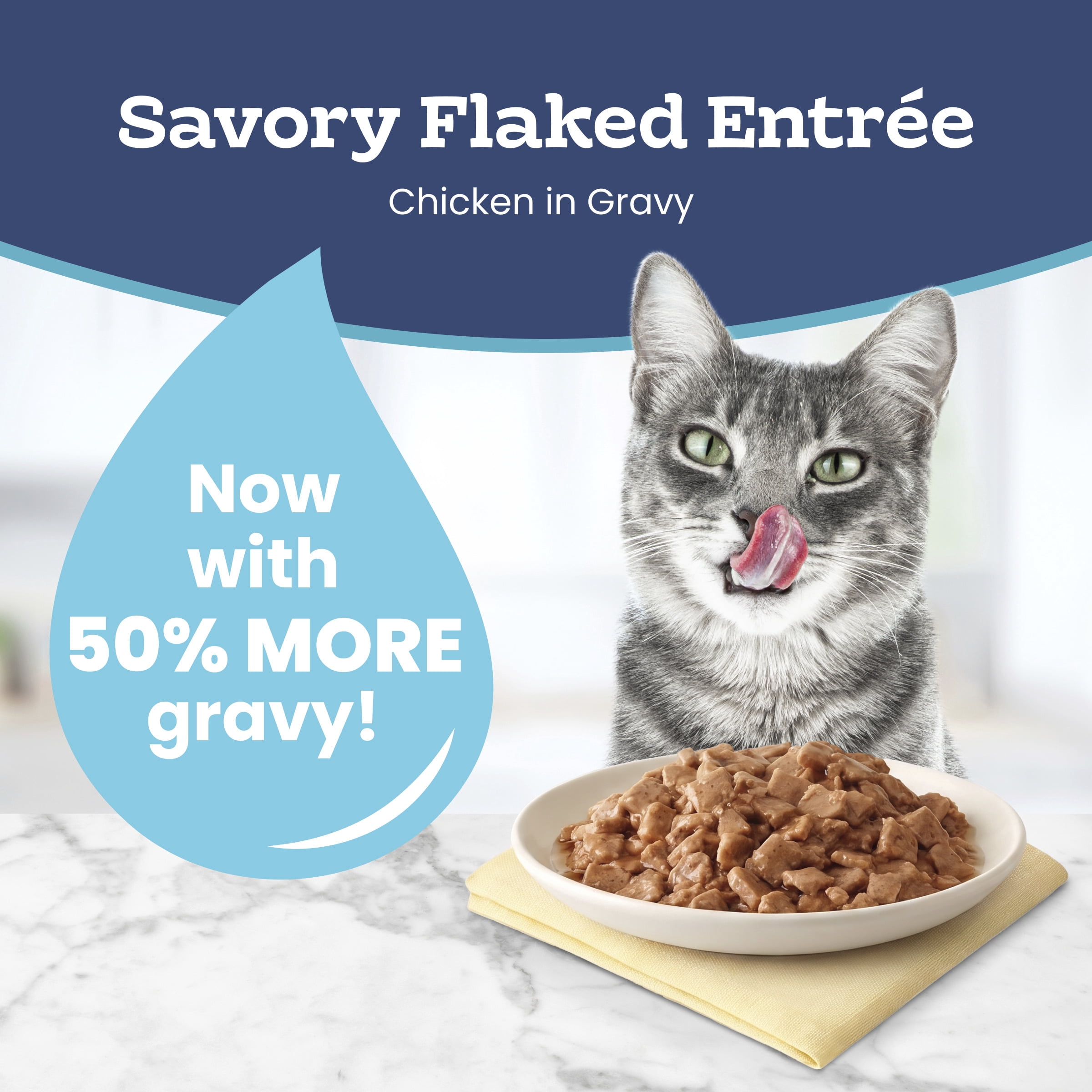 Blue Buffalo Tastefuls Flaked Chicken Entrée in Gravy Adult Cat Wet Food