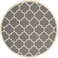 thumbnail image 1 of Safavieh Tapis Anthracite Intérieur Extérieur - Rond 7 Pieds10 Pouces, 1 of 1