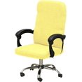 thumbnail image 1 of Office Chair Covers,Stretch Thick Computer Rotating Chair Cover with Zipper,for Office Desk Computer Chair Four Seasons(Lemon Yellow,M), 1 of 5