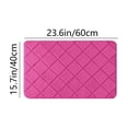 thumbnail image 3 of Cagogo under $5 Plush Bathroom Rug, Patterned Bathroom Floor Mat, Absorbent Non Slip Shower Bath Rug, Machine Washable Bath Tub Mat, Decorative Bathroom Carpet for Living Room, Anti Slip Bathroom Mat, 3 of 6