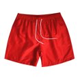 thumbnail image 3 of Yuyuzo Shorts for Men Drawstring Elastic Waisted Casual Summer Beach Shorts Solid Color, 3 of 7