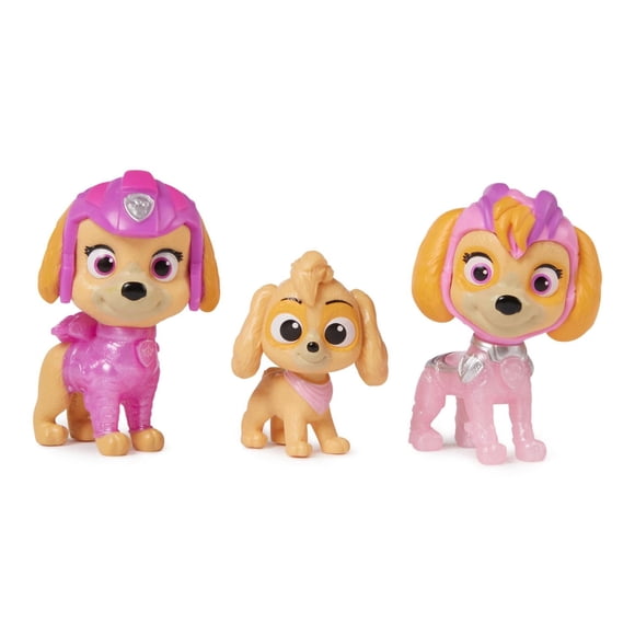 PAW Patrol: The Mighty Movie, Mighty Pups Skye, Exclusive 3-Piece Toy Figures Gift Set, Kids Toys for Boys & Girls Ages 3+