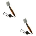 thumbnail image 3 of Redempat Stainless Steel Golf Club Brush Portable Solid Color Shoe Brushes Orange with Lid 2Set, 3 of 6
