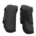 thumbnail image 4 of Bottes de Protection Sabot de Cheval, Bottes de Jambe de Cheval Réglables Légers pour Rester Confortablement sur les Jambes de Cheval pour Cheval Sautant Ensemble Noir de 2 Bottes de Jambe avant, 4 of 8
