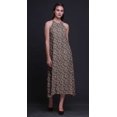 thumbnail image 4 of Bimba Floral Causal Long Backless Halter NeckDressWomen Printed BeachDress-Small, 4 of 6
