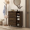 thumbnail image 2 of HOMCOM Shoe Storage Cabinet with 5-tier Cupboard and 5 Open Shelves, 2 of 10