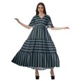thumbnail image 4 of Moomaya Robe d'Été en Coton Slub Imprimée pour Femmes Grande Taille Robes pour Dames, 4 of 4