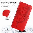 thumbnail image 3 of Butterfly Wallet Case for iPhone 17 Pro with Card Slots & Stand - Shockproof Red, 3 of 5