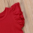 thumbnail image 5 of EYIIYE Baby Girl Ruffle Sleeve T-Shirt Top Basic Tee Summer Outfit, 5 of 5