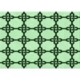 thumbnail image 1 of Ahgly Company Machine Washable Indoor Rectangle Transitional Mint Green Area Rugs, 3' x 5', 1 of 7