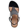 thumbnail image 4 of WHITE MOUNTAIN Sandale Compensée pour Femme, Noir/verni/lisse, 6 m, 4 of 6
