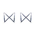 thumbnail image 2 of QualitChoice Polyester Men Women Brace Fashionable Replacement Easy Matching Portable Stylish Solid Color Adjustable Braces Dark Blue 2PCS, 2 of 6