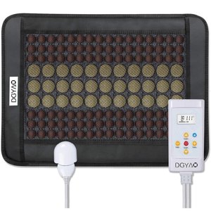 DGYAO Far Infrared Heating Pad Natural Jade and Tourmaline Heating Mat Flexible Pad for Back Pain With Smart Memory Function Controller