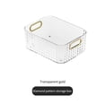thumbnail image 3 of EGNMCR Closet Organizers and Storage, Luxury Desktop Storage Box New Bathroom Bathroom Kitchen Cosmetics Lipstick Sundries Classification Transparent Storage Basket desktop storage, 3 of 4