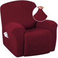 thumbnail image 1 of Super Stretch Recliner Couch Covers Chair Cover Form Fitted Non Slip Reclining Slipcovers for Standard Large Recliner, Soft Thick, 1 of 7