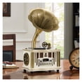 thumbnail image 3 of Retro Gramophone Mini Antique Ornaments European-style Record Player Vintage Record Player Mini Speaker ,Simple Setup, 3 of 5