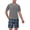 Dark Gray Blue, variant on Fashnice Mens Sleepwear Two Pieces Nightwear 2 Pcs Pajama Set Loose Pyjama Homewear Red Black M
